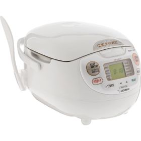 NS-ZCC10 5-1/2-Cup Neuro Fuzzy Rice Cooker and Warmer, Premium White