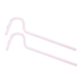 Anti Wrinkle Straw - Glass Anti-wrinkle Drinking Straws, Clear Reusable Straws With Cleaning Brush - Eco-Friendly Alternative To Plastic - Cleaning Br (Option: 4 Piece Green)